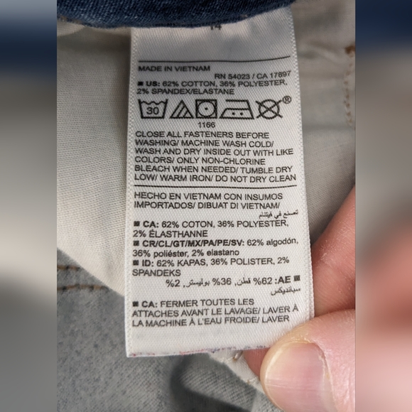 Old Navy High-Rise Rockstar Super Skinny Built-in Warm Jeans - Sz 14 - Picture 7 of 8